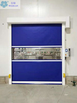                  Factory Directly Sale Plastic Roll up Shutter Industrial Inside of Factory Fast Rapid Action High Speed PVC Door             