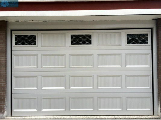 Aluminum Alloy Overhead Sectional Garage Door PU Foaming