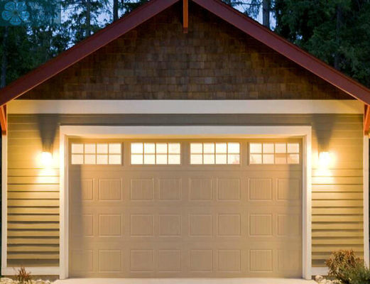 Motorized Automatic Overhead Garage Door Linear Pattern