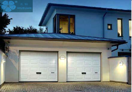 Remote Control Sectional Overhead Garage Door Galvanized Steel