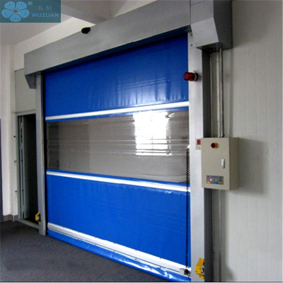 Industrial 0.7 - 1.2m/s Opening Rapid PVC Roll Up Doors