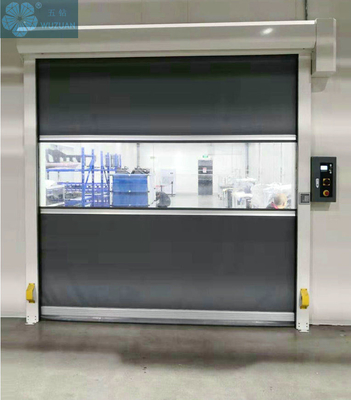                  Food Factory Automatic Rapid Roller Shutter Door PVC Fast Gate/Rapid Speed PVC Plastic Fast Rolling Door             