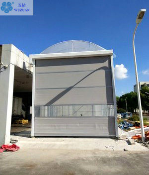                  Automatic Fast Industrial PVC High Speed Rolling Shutter Door             